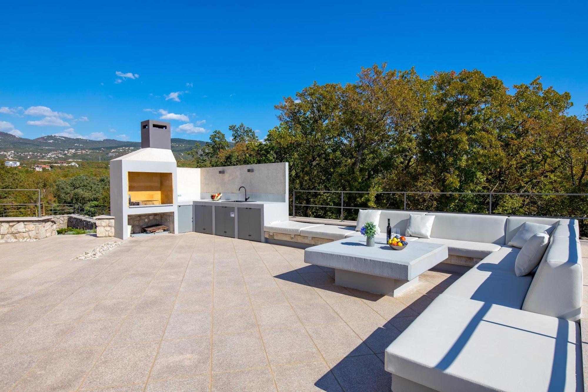 Luxury Villa Ostro With Pool & Krk Bridge View Kraljevica Exterior foto